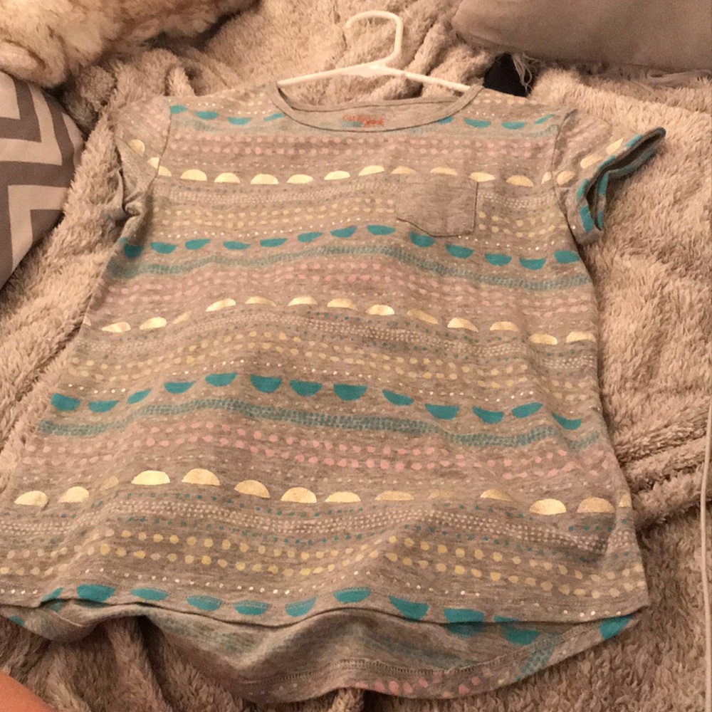 A classic T-shirt with prints